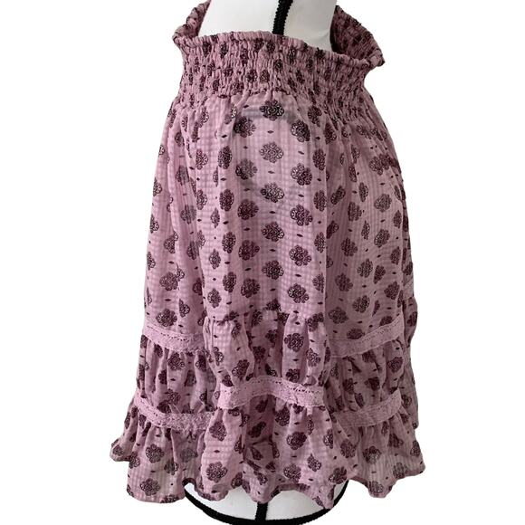 EYESHADOW LONG SLEEVE PULL-OVER BLOUSE, JUNIORS/WOMENS L, LIGHT & DARK PURPLE - Picture 3 of 11